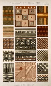 Savage Tribe No 1, 1. tábla, Owen Jones (1809-68) „The Grammar of Ornament” című művéből
